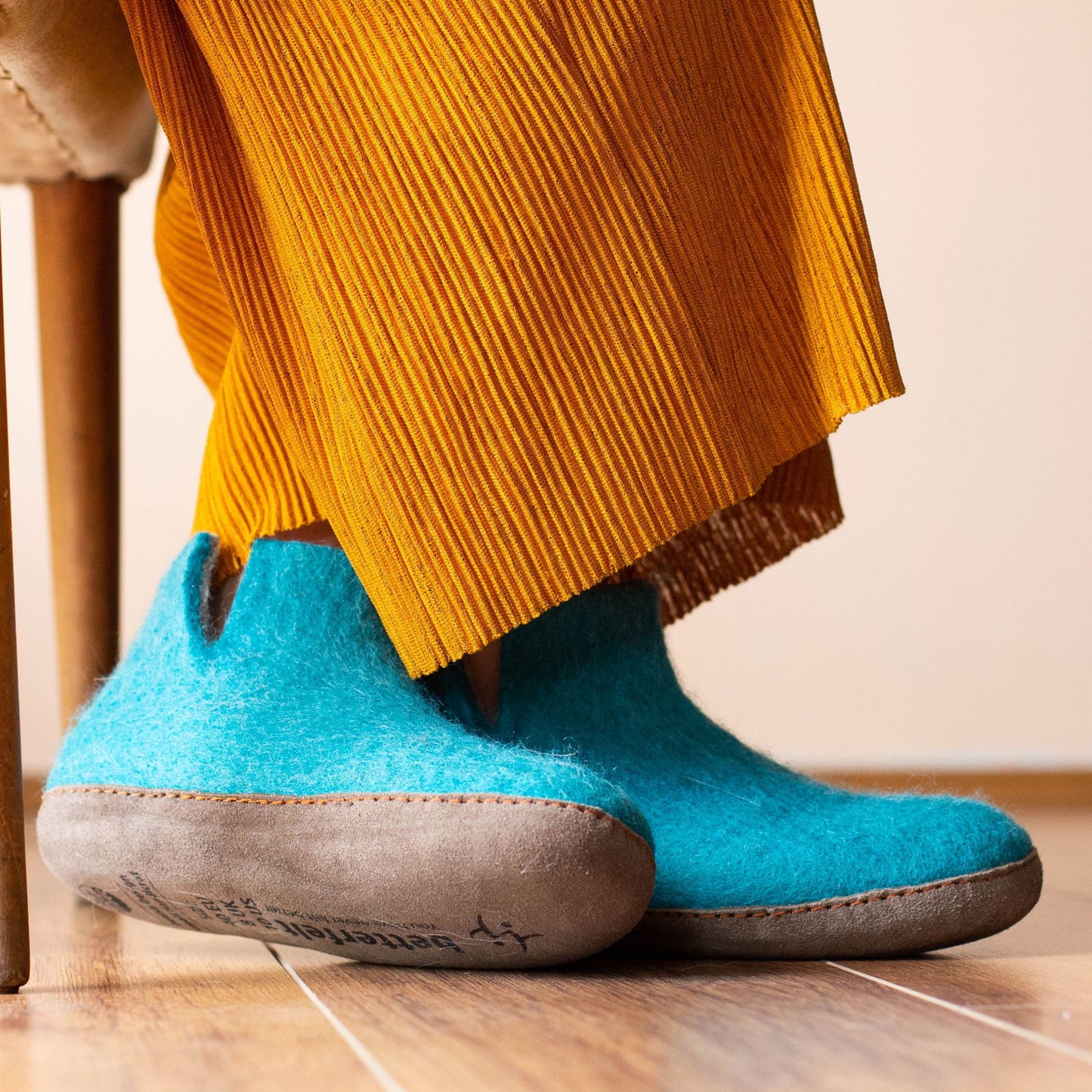 Classic Boot - Light Blue with Leather-Shoes-www.Shopthatapp.com-Betterfelt Canada
