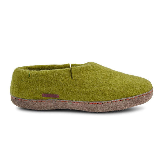 Classic Shoe - Lime Green with Leather - www.Shopthatapp.com