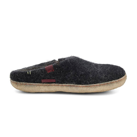 Classic Slipper - Black with Rubber - www.Shopthatapp.com