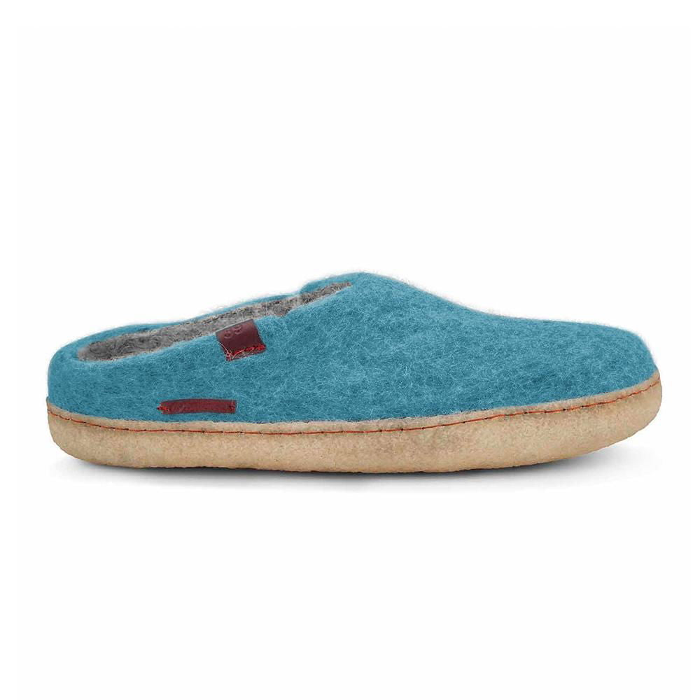 Classic Slipper - Light Blue with Rubber-Shoes-www.Shopthatapp.com-Betterfelt Canada