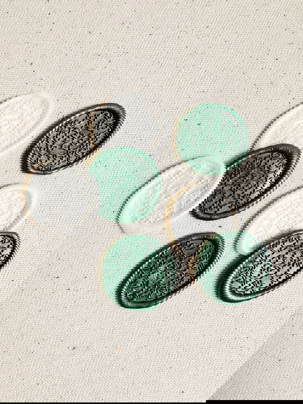 Clover field wax seals - Set of 9-Stationary-www.Shopthatapp.com-Made of Honour Co.