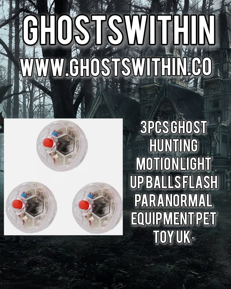 Lot de 3 boules lumineuses pour la chasse aux fantômes, équipement paranormal, jouet pour animaux de compagnie