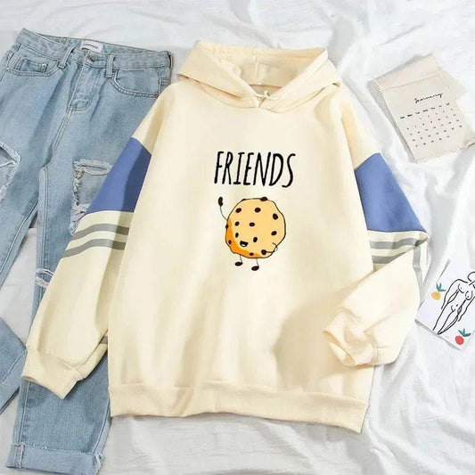 Color Matching Hoodie sweatshirt Top Pullover - www.Shopthatapp.com #