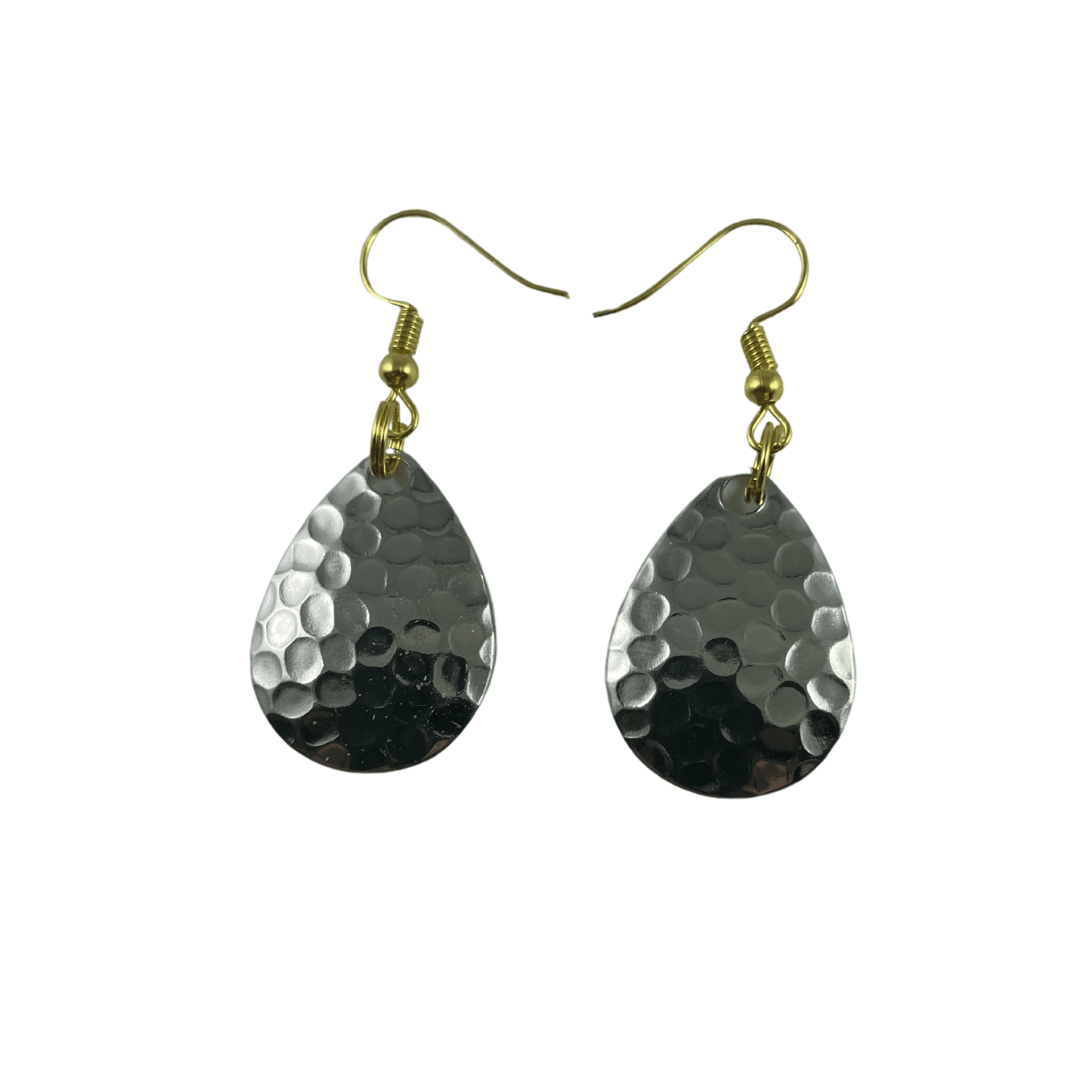 Boucles d'oreilles à lame tournante en nickel martelé du Colorado