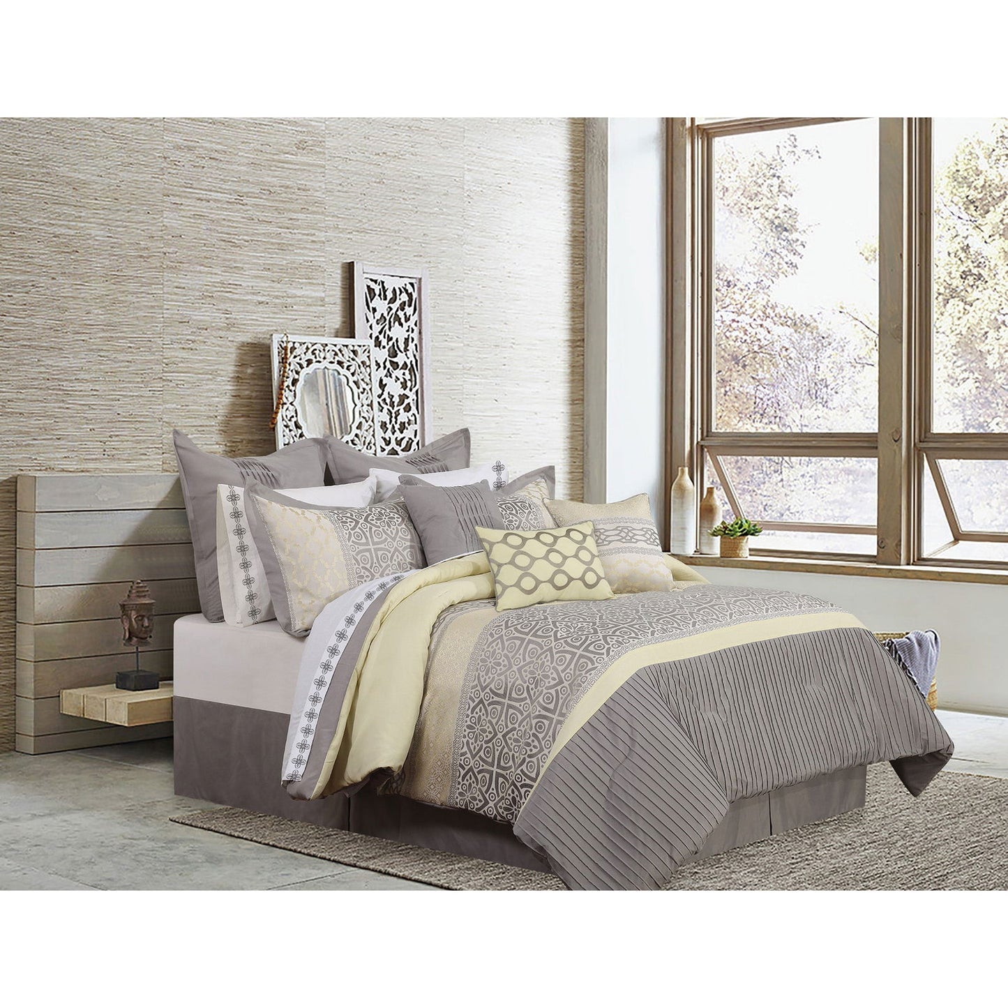 Comforter 7 Piece Set King Calibre - Www.Shopthatapp.com