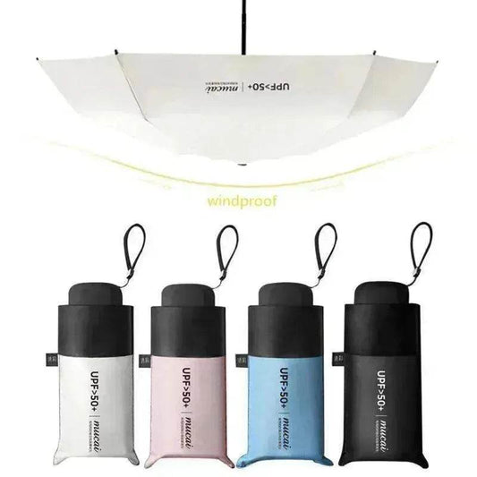 Compact UV-Proof Mini Umbrella: Windproof & Durable - www.Shopthatapp.com