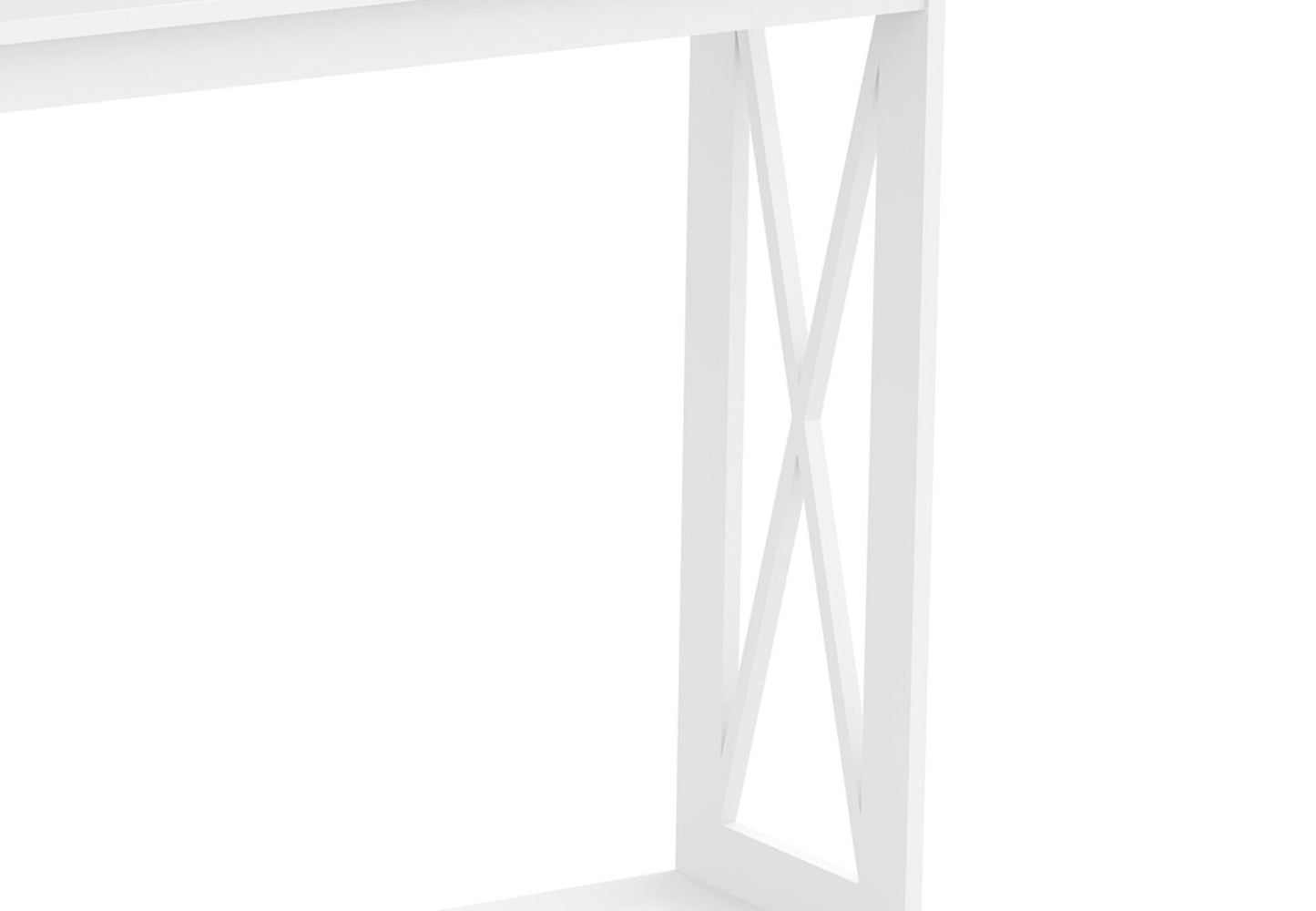 Console Sofa Table White 1 Shelf - Www.Shopthatapp.com