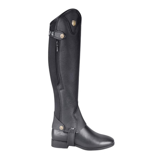Cowhide Equestrian Chaps High Quality Thick Cowhide Double Zipper Riding Leg Guard Boots - www.Shopthatapp.com
