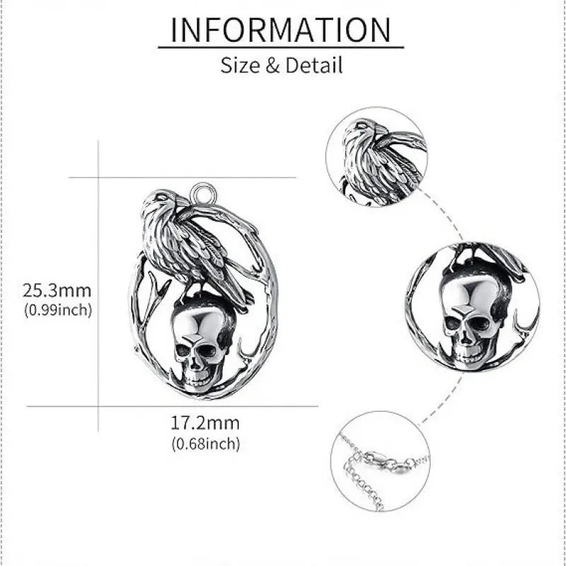 Creative Retro Halloween Skull Pendant Necklace - www.Shopthatapp.com