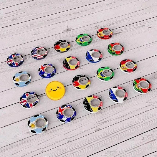 Creative Soccer World Teams Fidget Spinner Anti-Anxiety Relieves Stress Toy Keychain - www.Shopthatapp.com