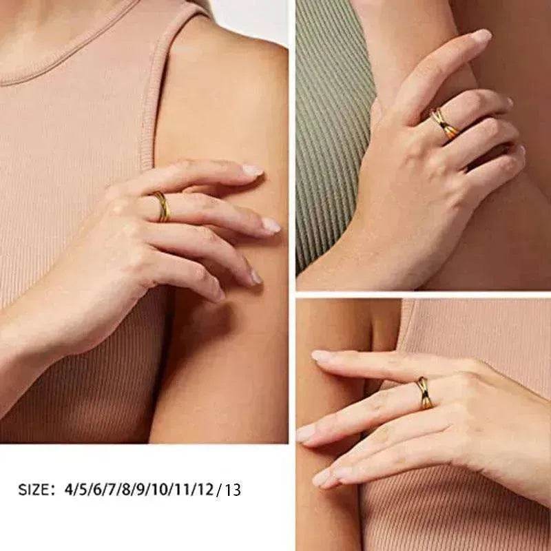 Creative Three-Rotating rings For Couple Personalized Anxiety Relief Rings - www.Shopthatapp.com