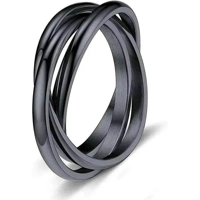 Creative Three-Rotating rings For Couple Personalized Anxiety Relief Rings - www.Shopthatapp.com