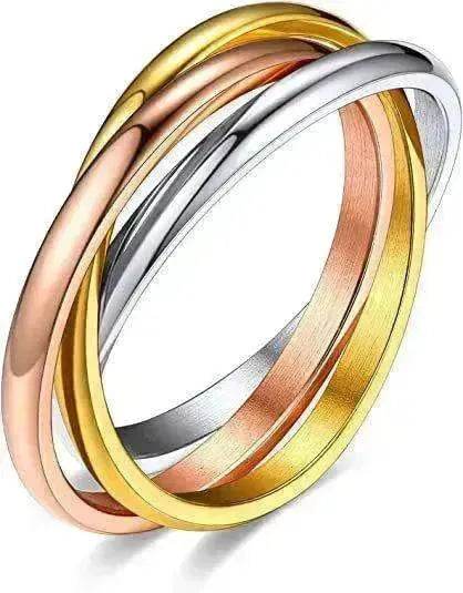Creative Three-Rotating rings For Couple Personalized Anxiety Relief Rings - www.Shopthatapp.com