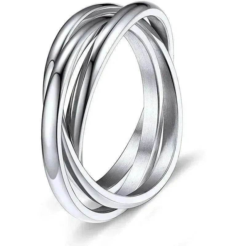 Creative Three-Rotating rings For Couple Personalized Anxiety Relief Rings - www.Shopthatapp.com