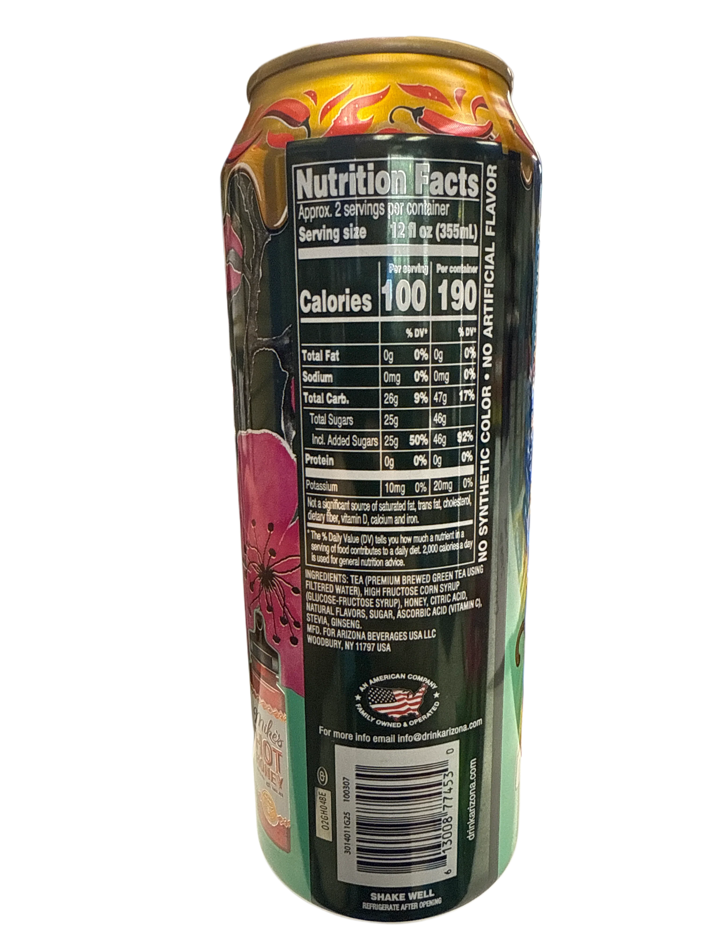 Arizonas Spicy Watermelon With Mikes Hot Honey 650ML - U.S Edition - www.Shopthatapp.com