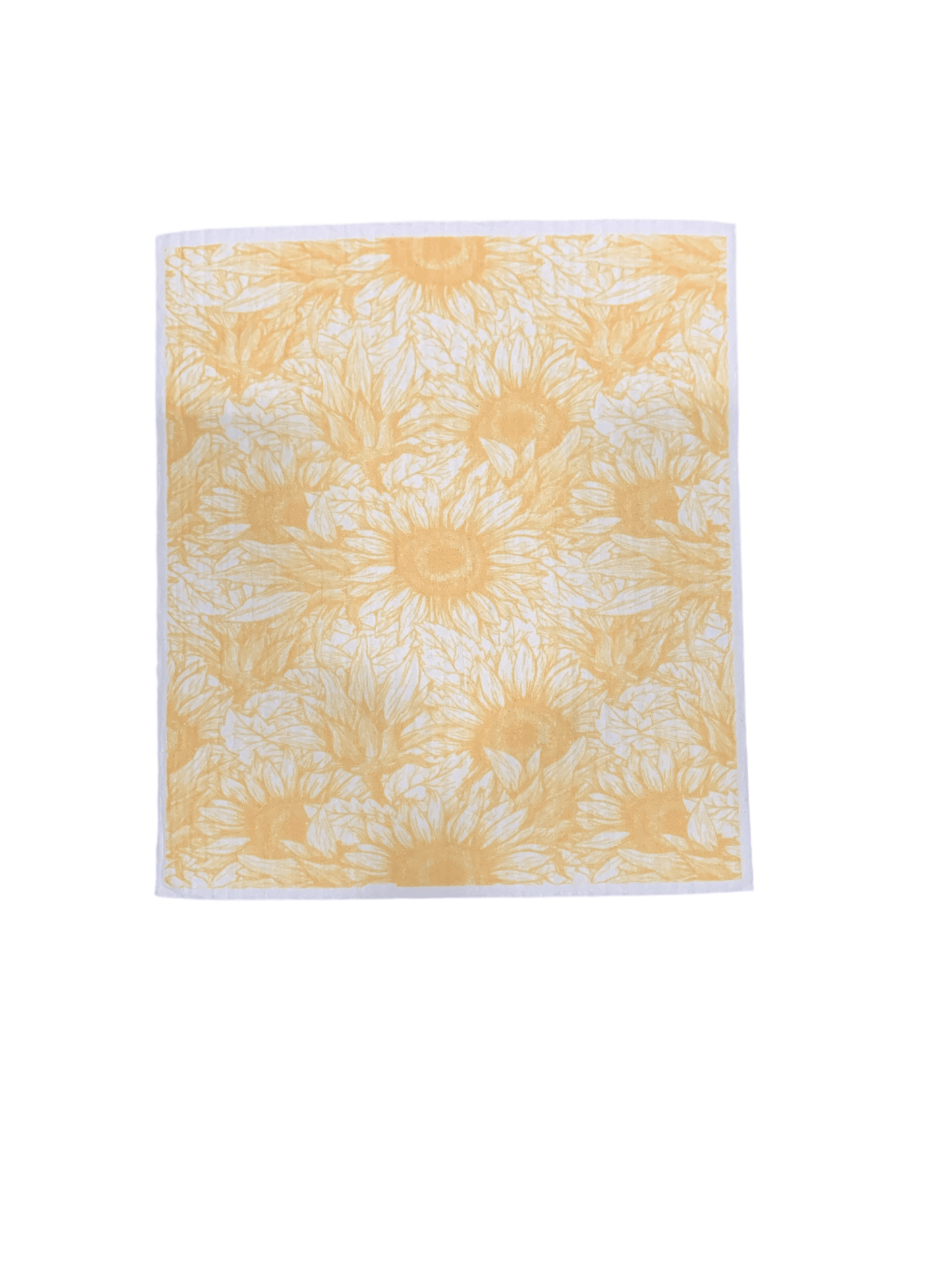 Hand Drawn Sunflowers Natural Sponge Cloth - www.Shopthatapp.com