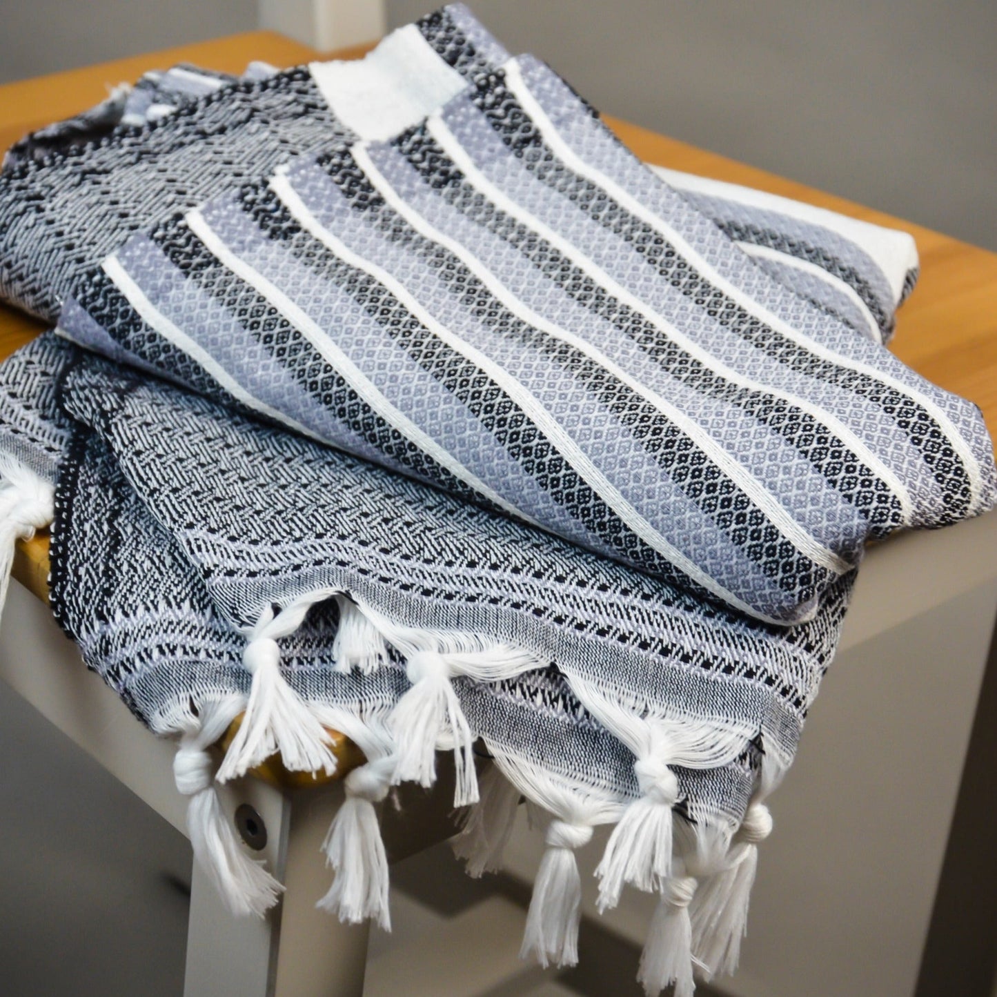 Serviettes de bain en coton turc