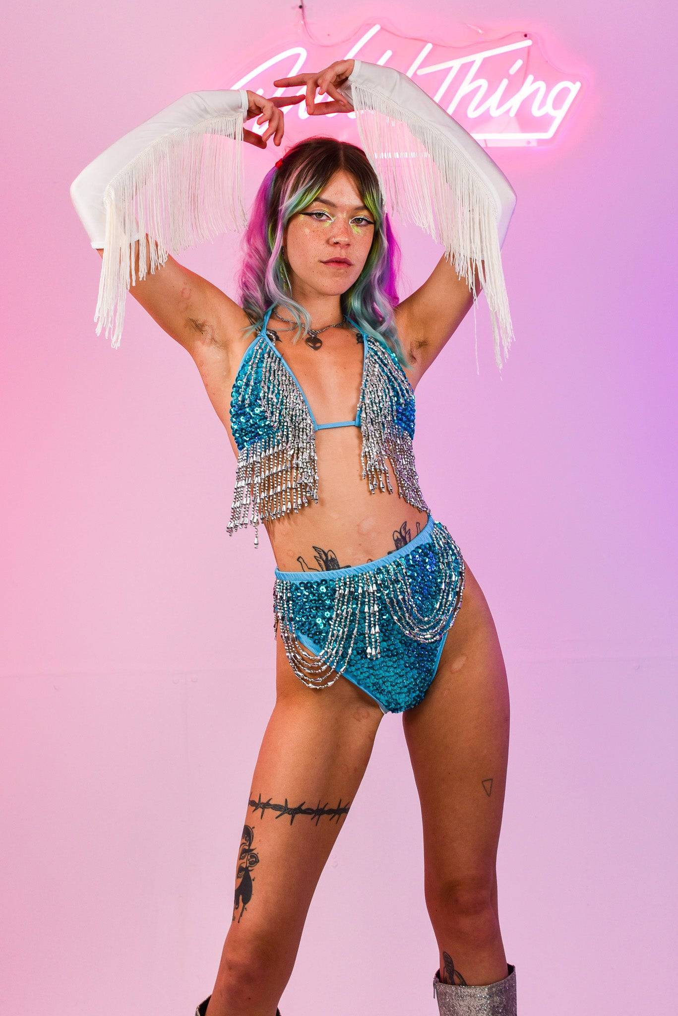 Mandy Aqua Bikini Set - www.Shopthatapp.com