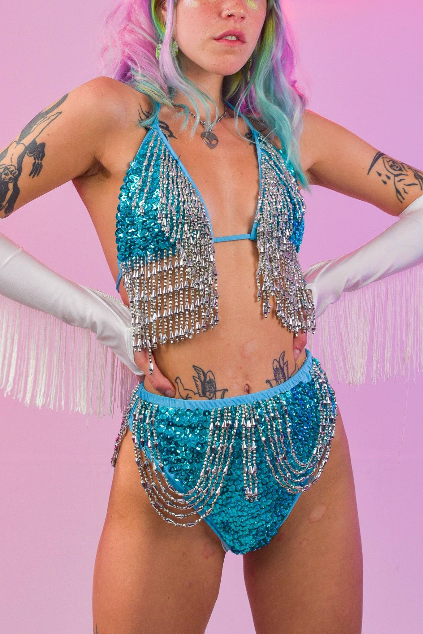 Mandy Aqua Bikini Set - www.Shopthatapp.com