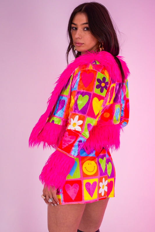 The Happy Daze Velvet Jacket - www.Shopthatapp.com