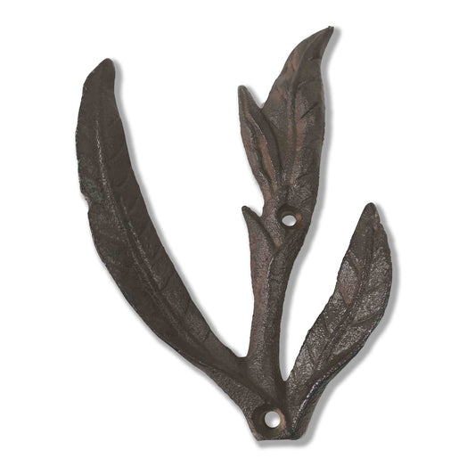 Twig Plaque, Cast Iron, Brown - www.Shopthatapp.com