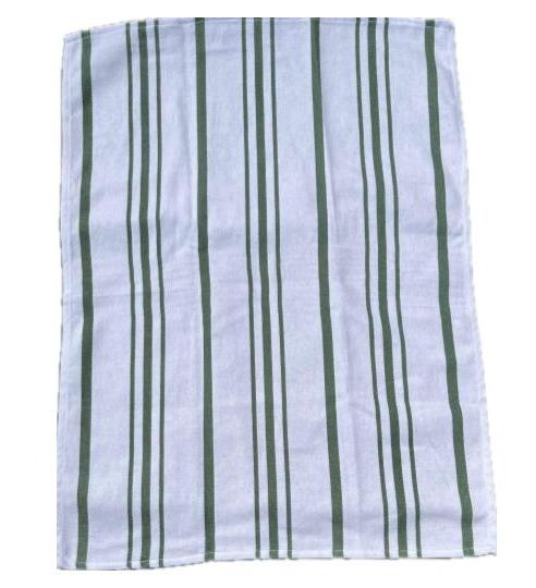 Green Stripe Sure Grip Kitchen Towel, Soft Cotton Dish Towel - www.Shopthatapp.com