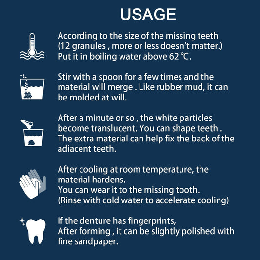 Denture Decorative Teether Set, Halloween Vampire Makeup Dress Up Fake Tooth Glue Teeth Props - www.Shopthatapp.com #