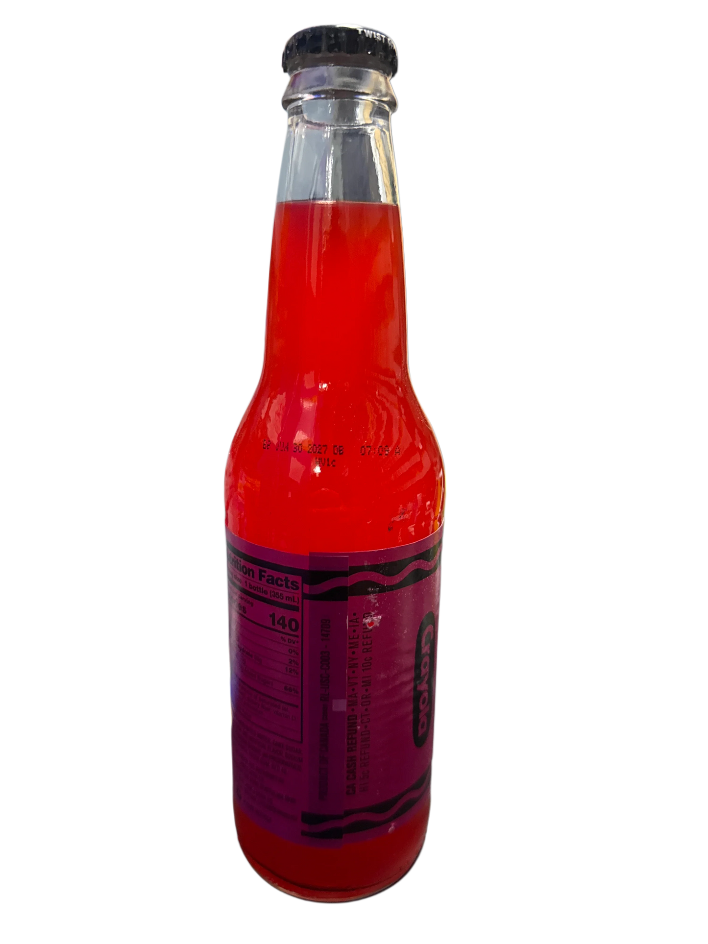 Jones Crayola Limited Edition Strawberry Lime Glass Bottle 355ML - U.S Edition - www.Shopthatapp.com