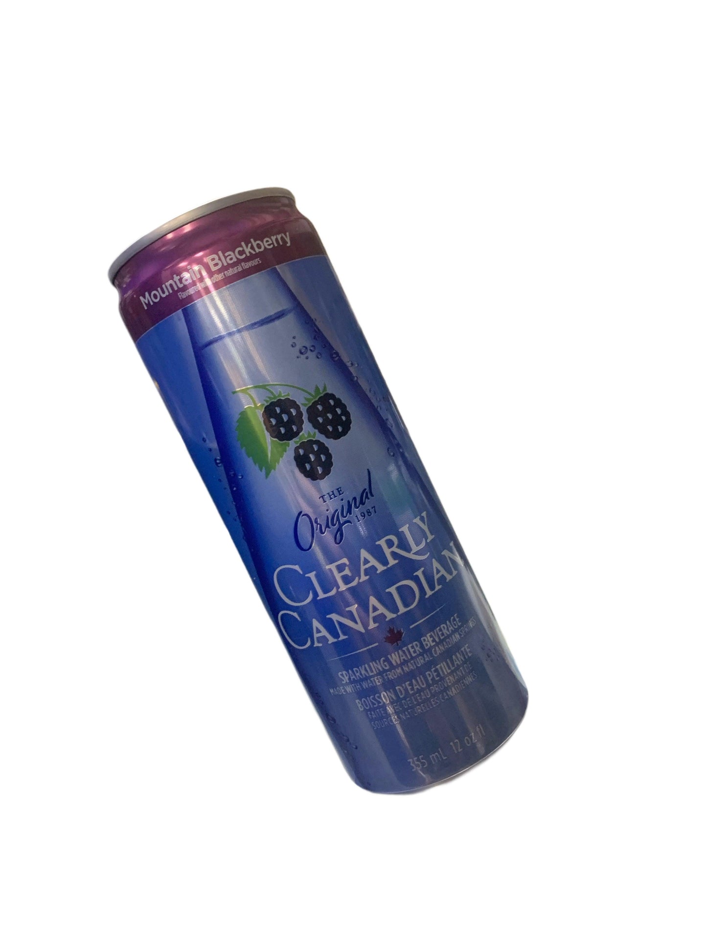 Clearly Canadian Sparkling Mountain Blackberry Cans 355ML - Canadian Edition - www.Shopthatapp.com
