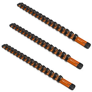 Aluminum Socket Organizer Rails With Rubber End Caps