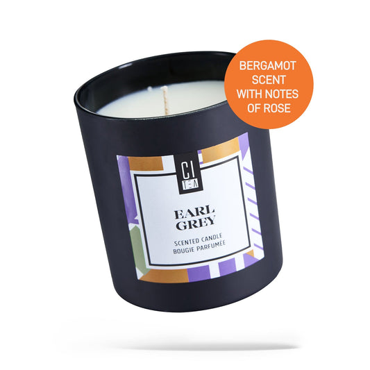 Earl Grey tea scent Soy Wax Candle - Bergamot & Rose - 8 oz - www.Shopthatapp.com