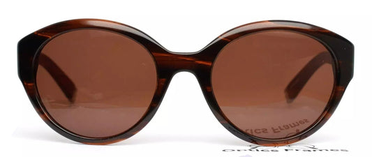 Diagram Amber Wood Womens Round Full Rim Sunglasses - www.Shopthatapp.com