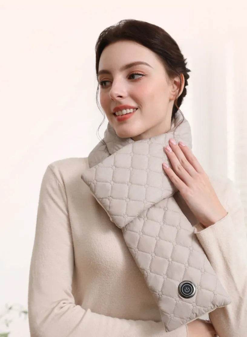 Electric Heating Scarf 3 Gear Heating Pads Outdoor Warm Heated Scarf USB Heater Thermal Shawl Neck Brace Warm Bib For Women Men - www.Shopthatapp.com #
