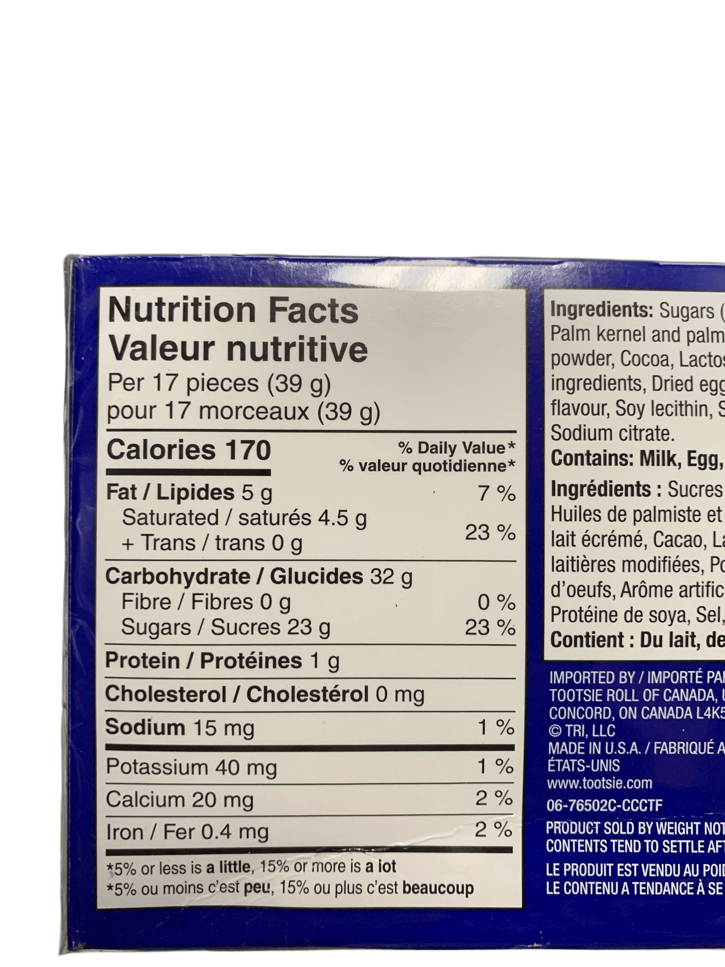 Tootsie Charleston Mini Vanilla Chew 113G - US Edition - www.Shopthatapp.com