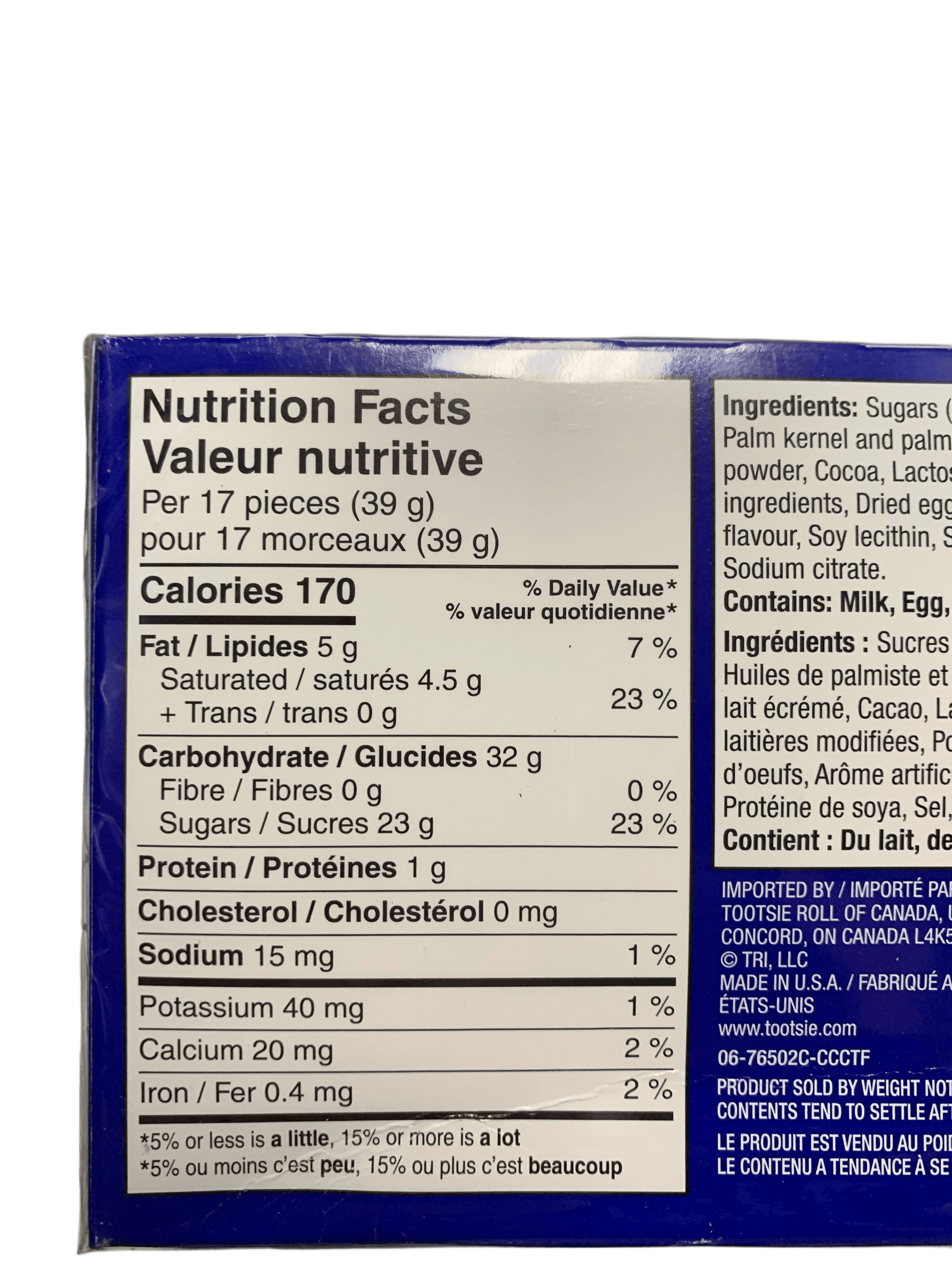 Tootsie Charleston Mini Vanilla Chew 113G - US Edition - www.Shopthatapp.com