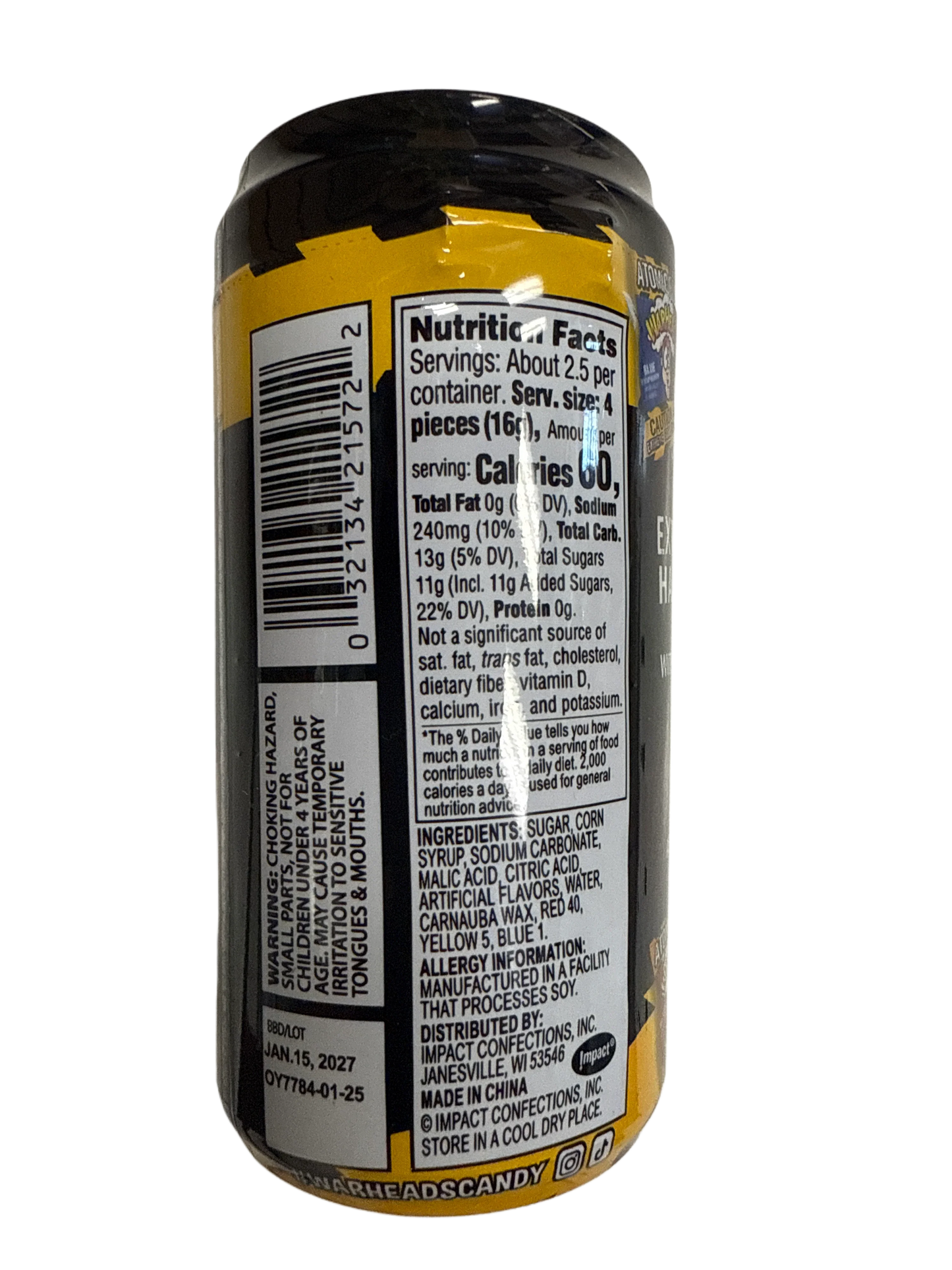 Warheads Atomic Fizz Sour Hard Candy 42G - U.S Edition - www.Shopthatapp.com
