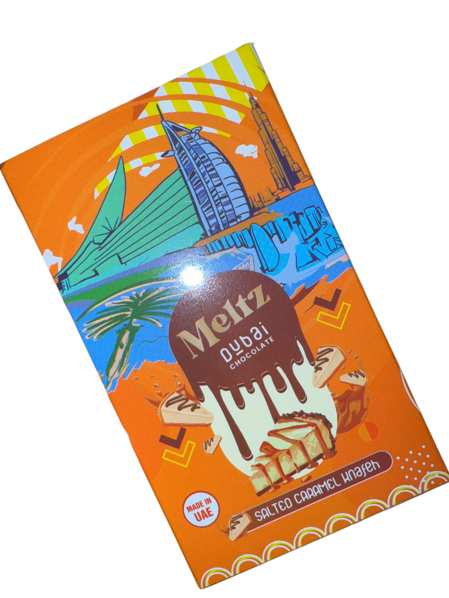 Meltz Dubai Chocolate Salted Caramel Knafeh Flavour 75G - Dubai Edition - www.Shopthatapp.com
