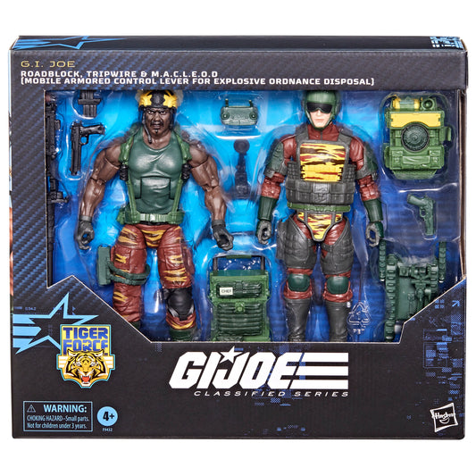 G.I. Joe Classified Series #126, Tiger Force Roadblock, Tripwire, & M.A.C.L.E.O.D. - www.Shopthatapp.com