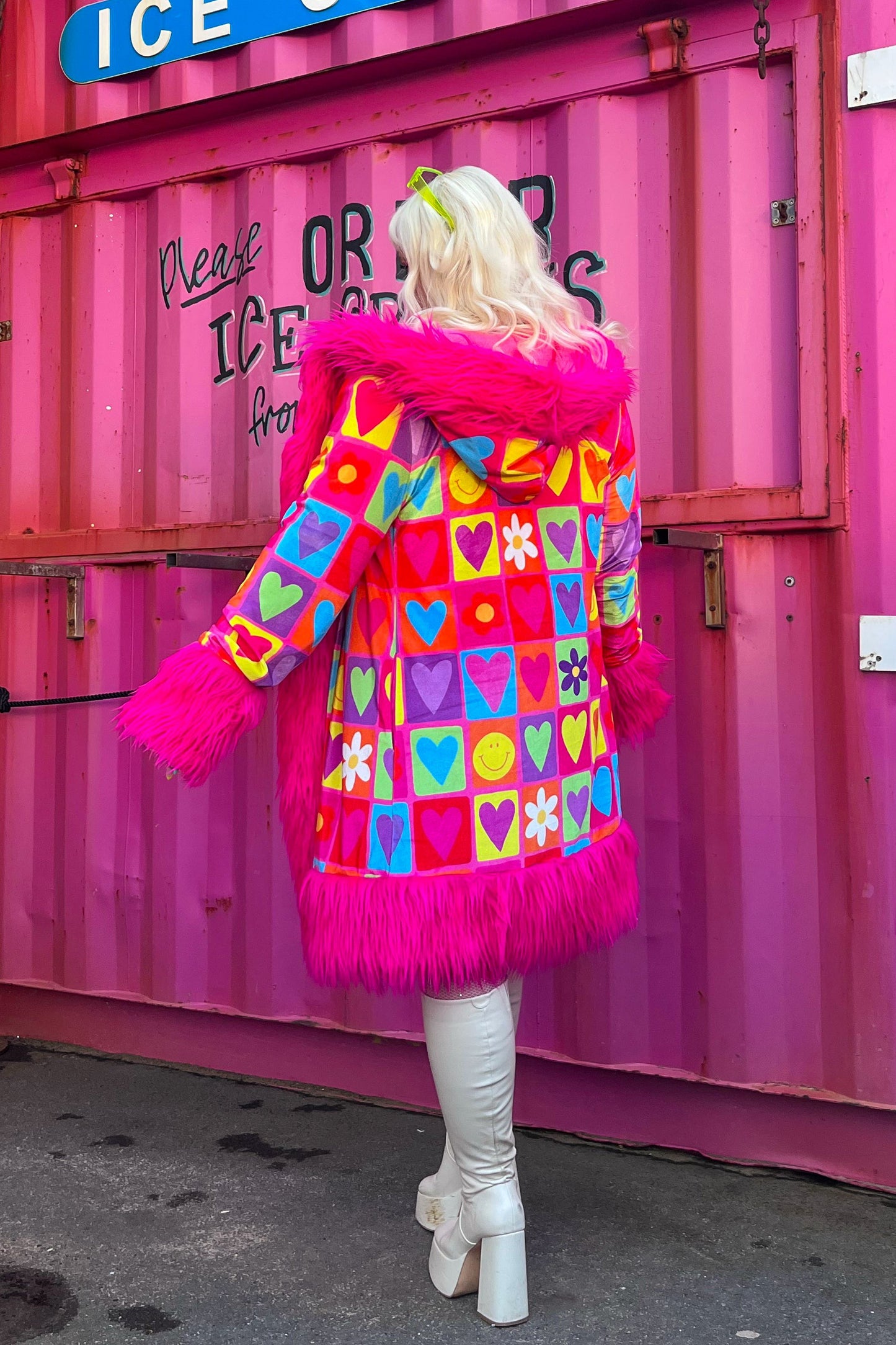 The Happy Daze Velvet Hooded Coat - www.Shopthatapp.com