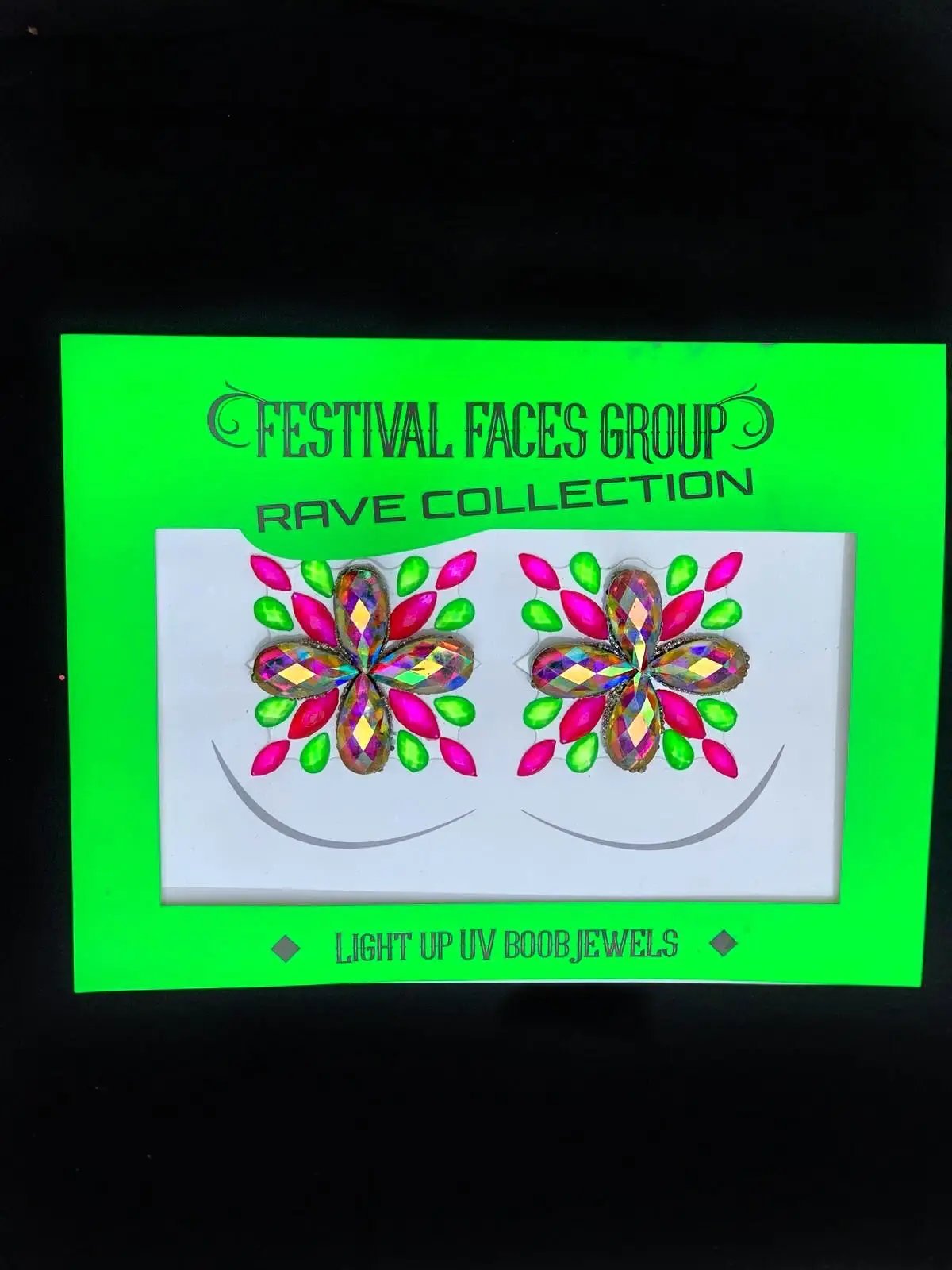 LIGHT UP UV BOOB JEWELS - www.Shopthatapp.com