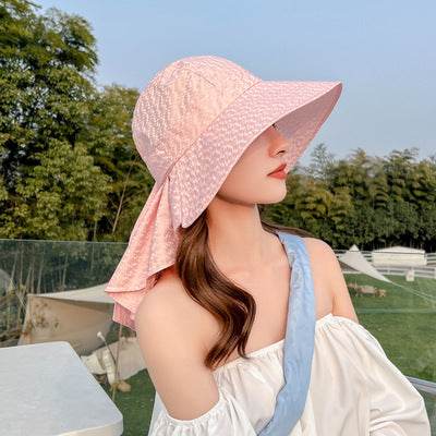 Fashionable Summer Protection UV Protection Dome Cotton Wide Brim Sun Hat - www.Shopthatapp.com #