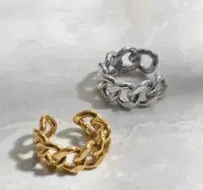 Fashionable with unique chain design ring - www.Shopthatapp.com