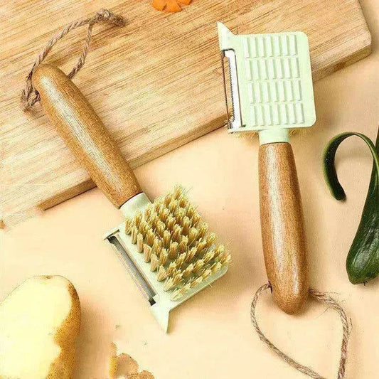 Fruit & Vegetable Multifunctional Peeling Cleaning Brush - www.Shopthatapp.com