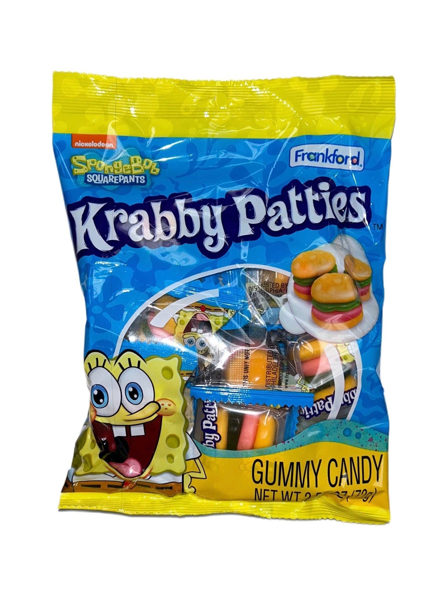 Spongebob Krabby Patties Gummy Candy Bag 2.54OZ - www.Shopthatapp.com