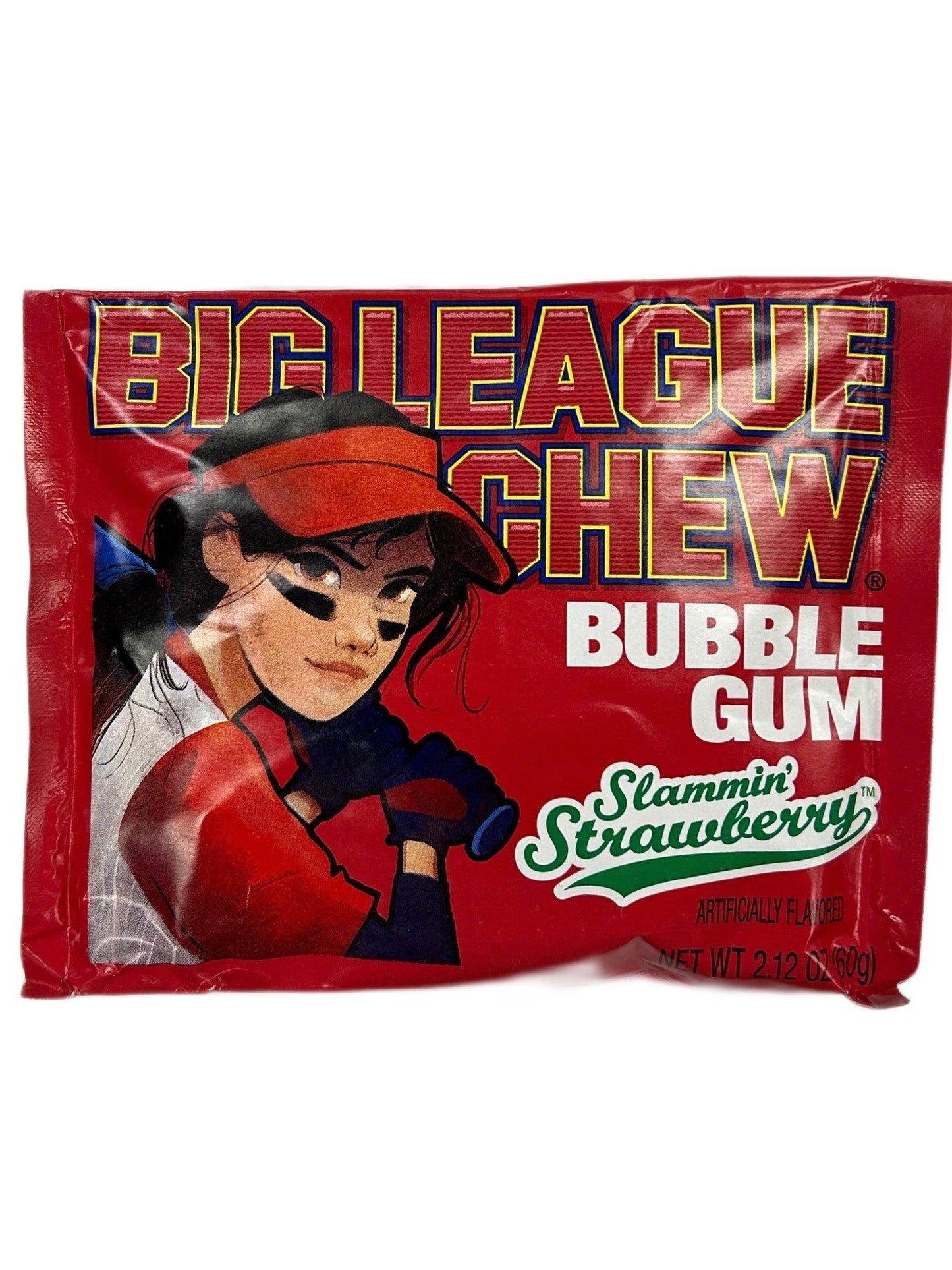 Big League Chew Bubble Gum Strawberry 2.12OZ - Canadian Edition - www.Shopthatapp.com