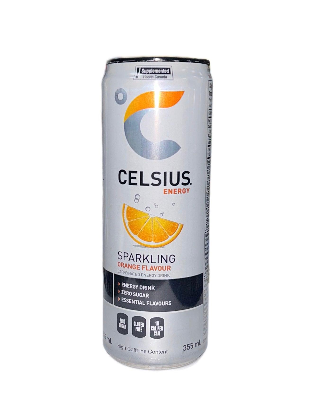 Celsius Live Fit Energy Sparkling Water - Orange - www.Shopthatapp.com