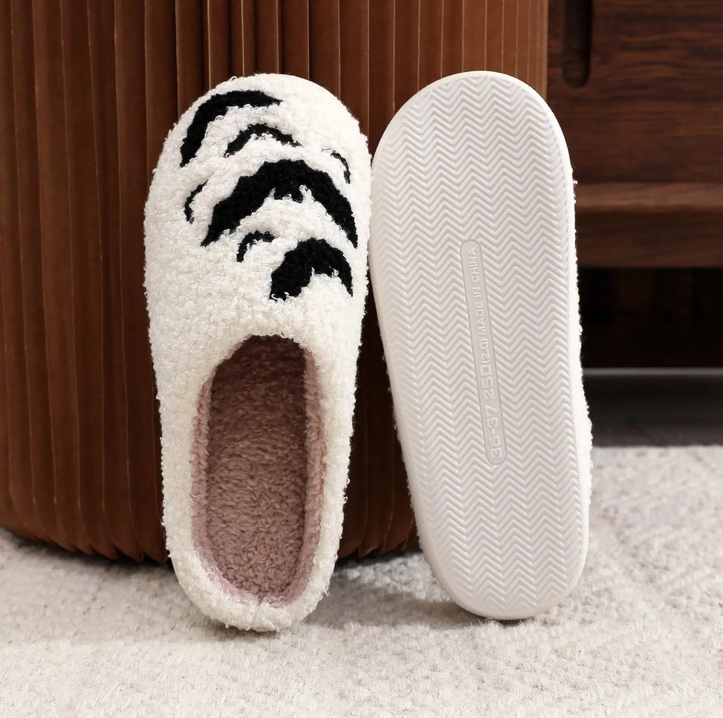 Funny Bat Slipper Halloween Pumpkin Flat Indoor House Shoes For Women Men Soft Plush Cozy Horror Fashion Halloween Gifts - www.Shopthatapp.com