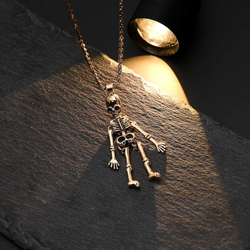 Ghost Festival Ghost Skull Bat Pumpkin Head Pendant Necklace - www.Shopthatapp.com
