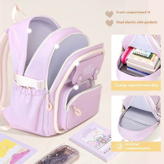 Girls' Super Lightweight Large Capacity Multi-compartment Waterproof Backpack - www.Shopthatapp.com #