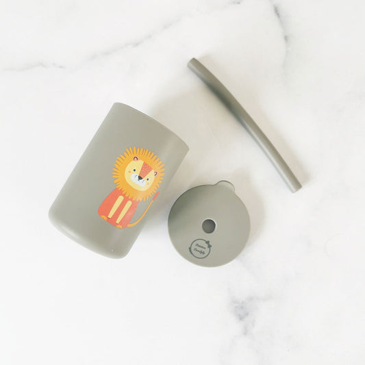 Gobelets avec paille lion améliorer - www.Shopthatapp.com